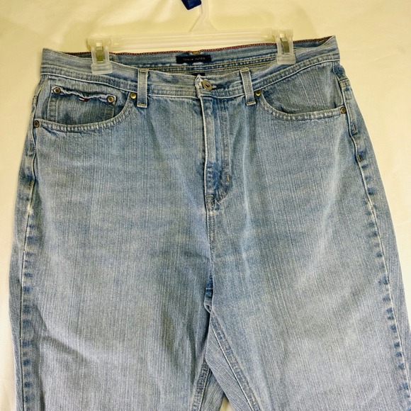 Tommy Hilfiger Light Blue Vintage Jeans 100% Cotton Womens 14 Reg 34 x 30 - Picture 2 of 9